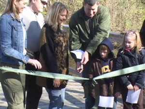 (left to right) Betsy Brien, ConocoPhillips, Michael Domingue, Louisiana Recreational Trails, Katie Brasted, Woodlands Trail and Park, and Chris Chandler, ConocoPhillips.