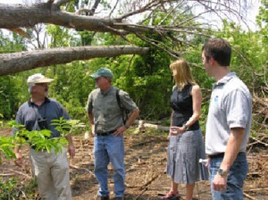 (left to right) Doug Daigle, Mississippi River Basin Alliance, David Muth, Orleans Audubon Society, Betsy Brien, ConocoPhillips, John Rapp, National Oceanic and Atmospheric Administration